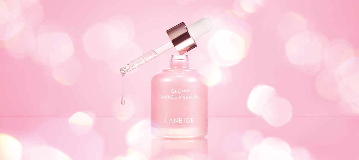 Glowy Makeup Serum with model image